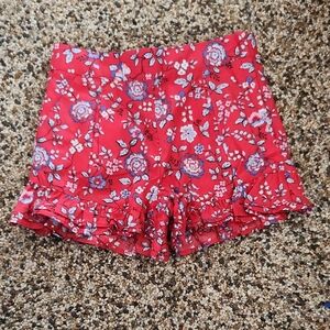 Janie and Jack Red and Blue High Waist Shorts, Size 4